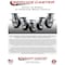 Service Caster 8 Inch Heavy Duty Rubber on Aluminum Caster Set with Roller Bearings, 4PK SCC-35S820-RAR-4 - alternate 3